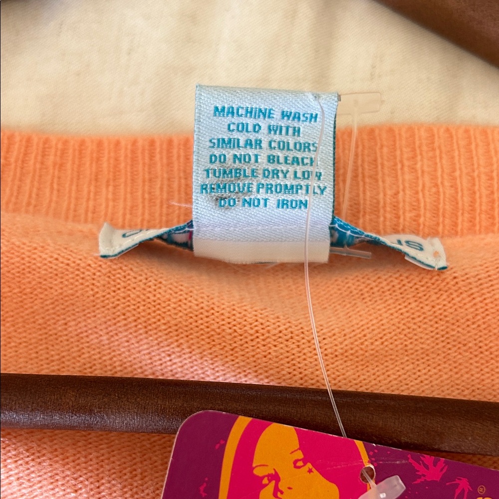 One Step Up Plus Peach Cardigan - Picture 7 of 7
